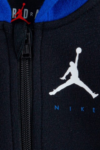 Combinaison à capuche - Blanc, noir et bleu