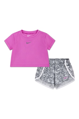 Tshirt et short Game Swoosh Match Sprinter - Rose et gris