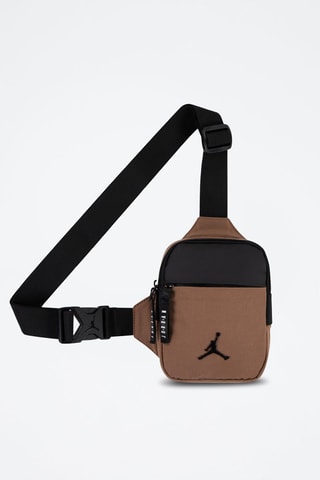 Sac bandoulière Airborne - Blanc, noir et marron