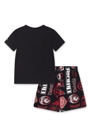 Tshirt et short Brooklyn - Blanc, noir et rouge