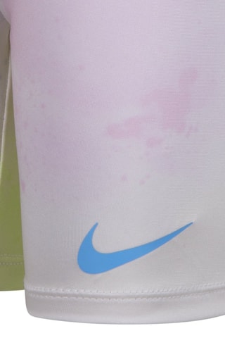 Tshirt sans manches et cycliste tie and dye Just Diy It - Blanc, jaune et rose