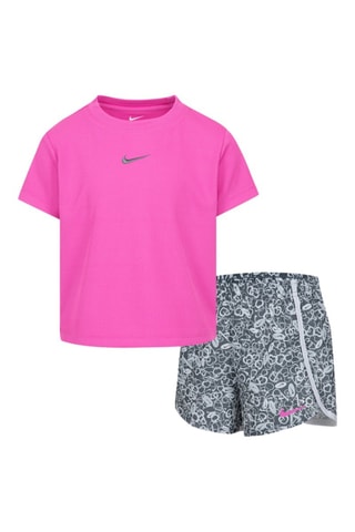 Tshirt et short Game - Rose et gris