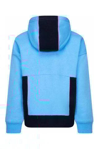 Sweat à capuche - Noir, bleu et rose