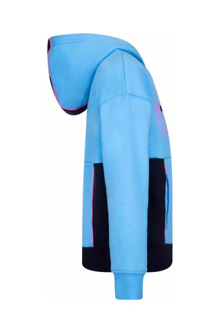 Sweat à capuche - Noir, bleu et rose