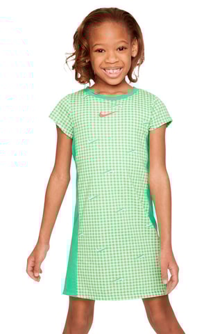 Robe  Tshirt - Blanc, vert et rose