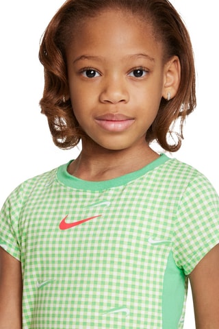 Robe  Tshirt - Blanc, vert et rose