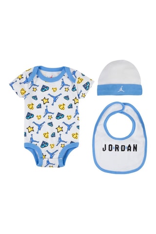 Ensemble 3 pièces - Blanc, bleu et jaune