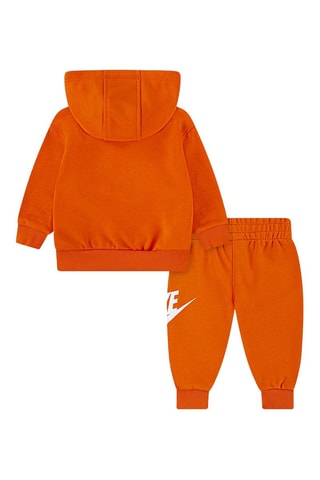 Sweat à capuche et pantalon - Blanc et orange