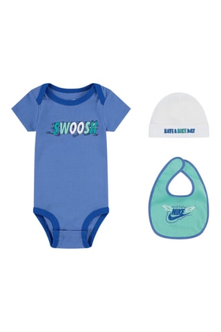 Ensemble 3 pièces - Blanc, noir et bleu