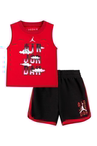 Débardeur et short - Noir et rouge