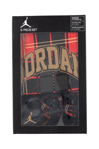 Ensemble 3 pièces - Noir, beige et rouge