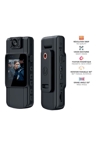 Bodycam Eko - Flip - 1080P - 180° - Nachtvisie