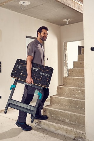 Établi de serrage et de support machine MASTER 750 Wolfcraft