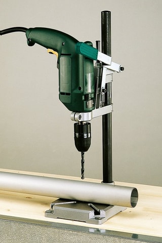 Support de perçage avec colonne ronde Wolfcraft