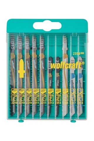 10 lames SS de scie sauteuse Wolfcraft