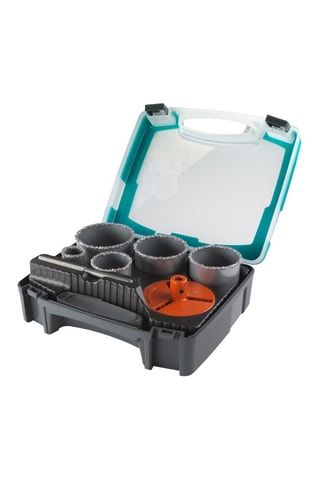 Kit multi-lames de trépans maçonnerie Wolfcraft - 7 pièces