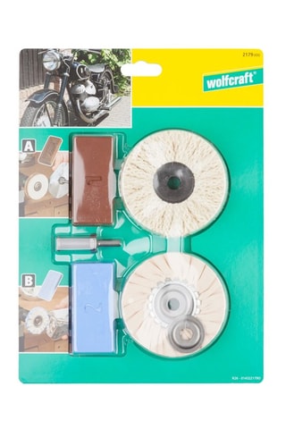Kit de polissage professionnel 6 pièces Wolfcraft