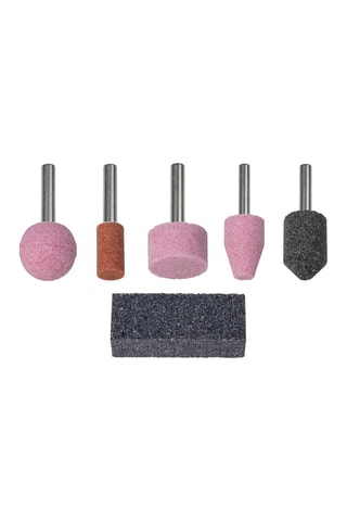 5 meules et pierre d'affûtage Wolfcraft