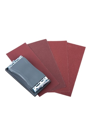 Ponceuse main et 40 patins Wolfcraft