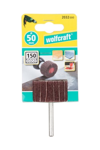 Roue abrasive à lamelle T Wolfcraft  Ø 50 x 25 mm