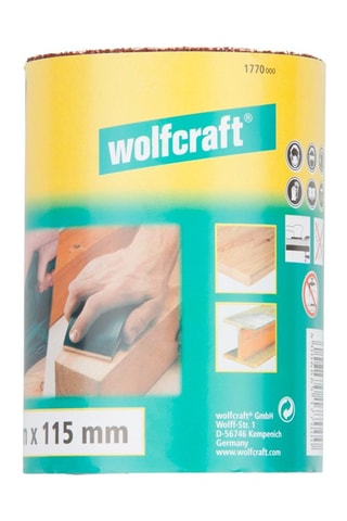 Rouleau de papier abrasif Grain 40  Wolfcraft 5 x 115 mm