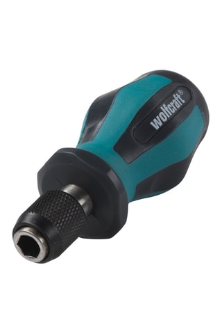 Destornillador de mano con portapuntas, corto Wolfcraft