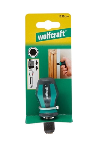 Destornillador de mano con portapuntas, corto Wolfcraft