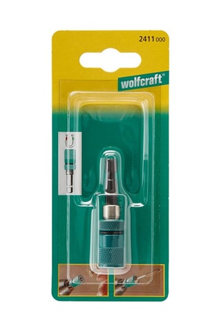 Portapuntas con tope de profundidad e imán circular Wolfcraft