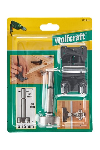 Coffret fraise à bois d’encastrement Wolfcraft - 2 pièces
