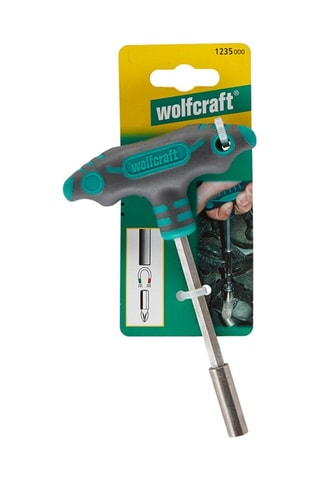 Atornillador manual en T con portapuntas Wolfcraft