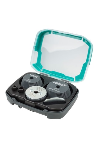 Coffret de guides de perçage Wolfcraft 7 pièces