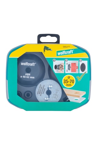 Coffret de guides de perçage Wolfcraft 7 pièces