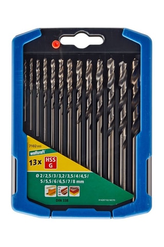 13 forets à métaux Wolfcraft