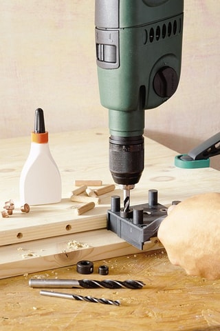 Coffret de guide d'assemblage bois Wolfcraft 78 pièces