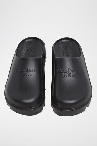 Tongs plateformes - Noir