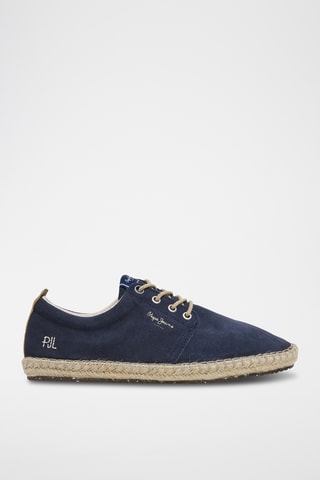 Espadrilles en nubuck - Bleu marine