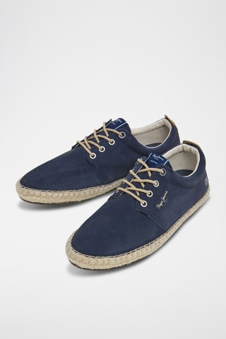 Espadrilles en nubuck - Bleu marine