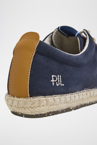 Espadrilles en nubuck - Bleu marine