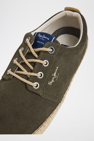 Espadrilles en nubuck - Vert