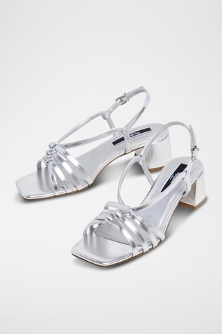 Sandales à talons - Argenté