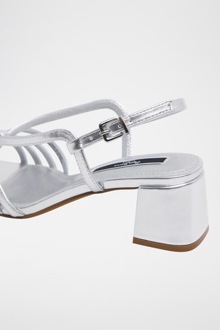 Sandales à talons - Argenté