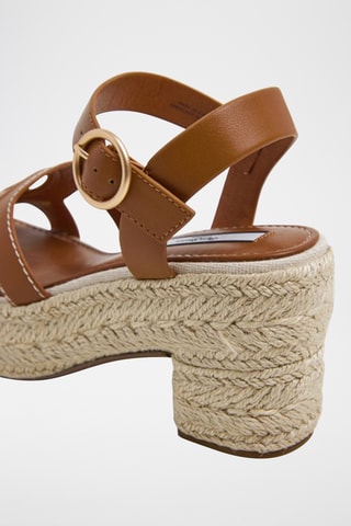 Sandales à talons plateformes - Marron
