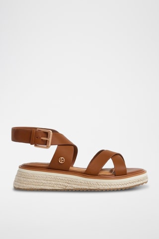 Sandales plateformes - Marron