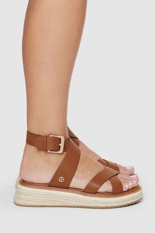 Sandales plateformes - Marron