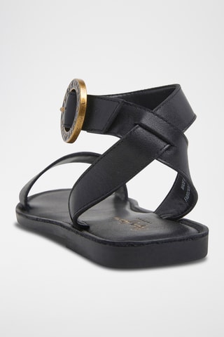 Sandales en cuir - Noir
