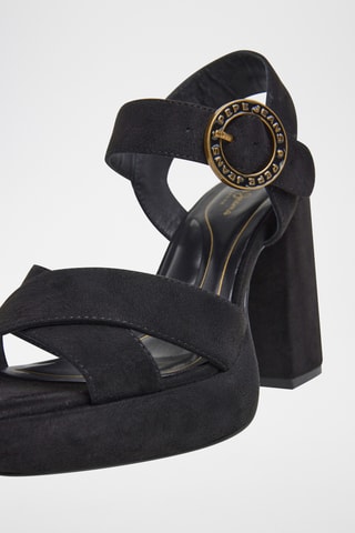 Sandales à talons plateformes - Noir