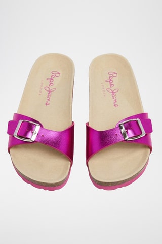 Mules compensées - Rose