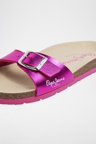 Mules compensées - Rose