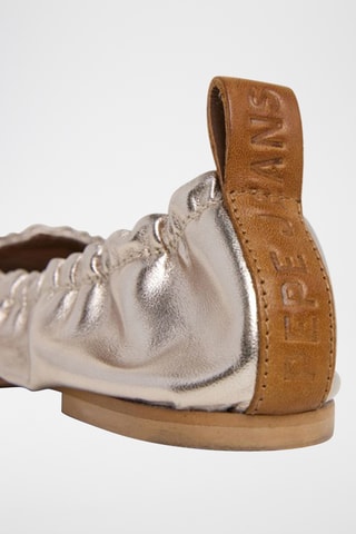 Ballerines en cuir de mouton - Argenté