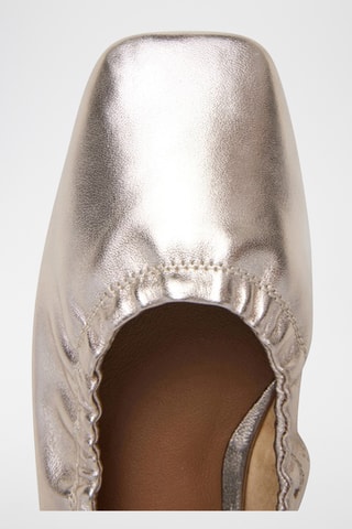 Ballerines en cuir de mouton - Argenté